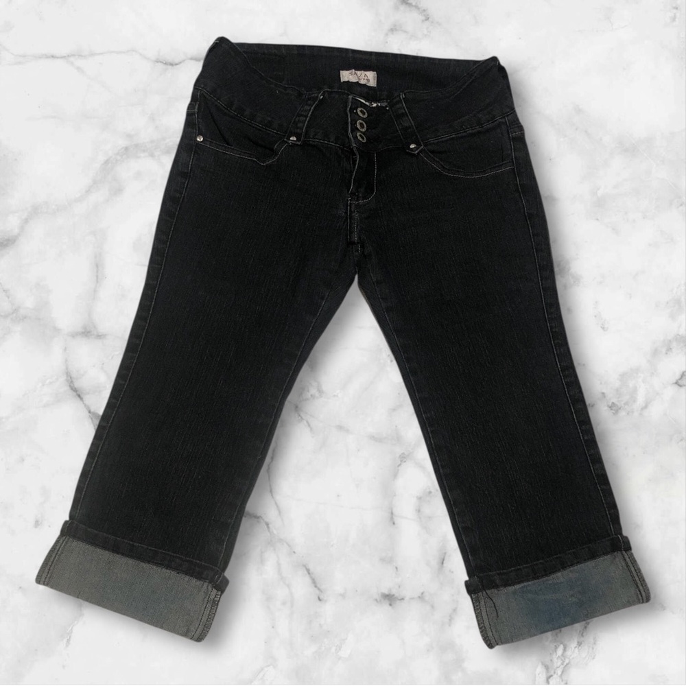Women's push up Black Capri Jeans